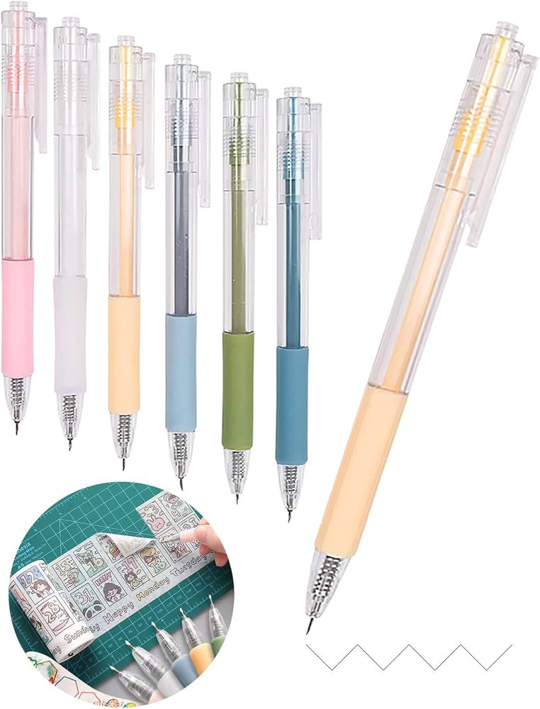 Knife Pen Craft Cutting Tools - Precision Paper Cutter Pen with Refillable Tungsten Steel Cutter ... | Amazon (US)