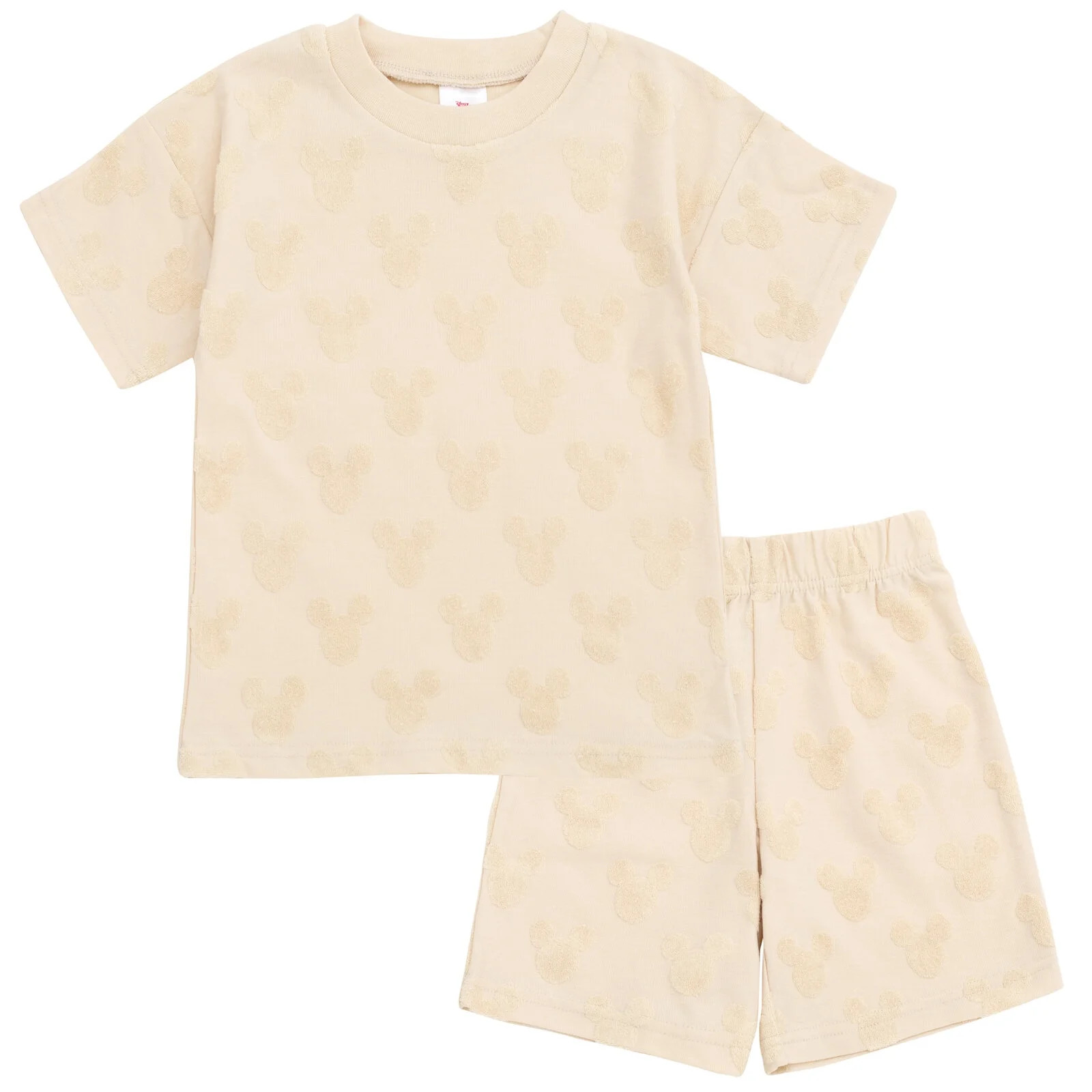 Disney Mickey Mouse French Terry T-Shirt and Shorts Outfit Set Toddler to Big Kid | Walmart (US)