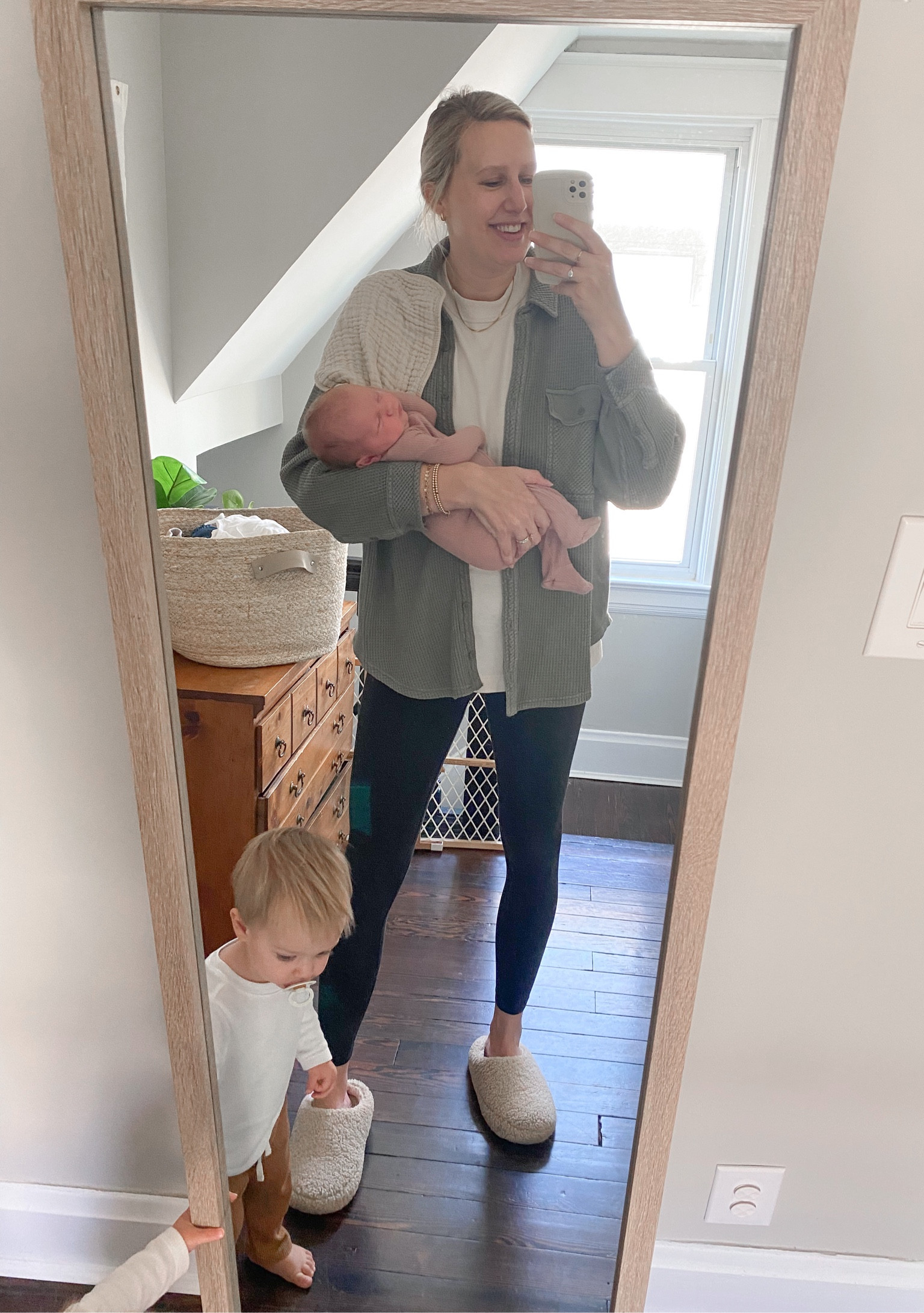 aerie lumberjane shirt - tts
abercrombie mens tee - sized up one for oversized fit
align leggings - size down
one of our favorite ribbed baby pajamas 

#LTKbaby #LTKstyletip #LTKkids