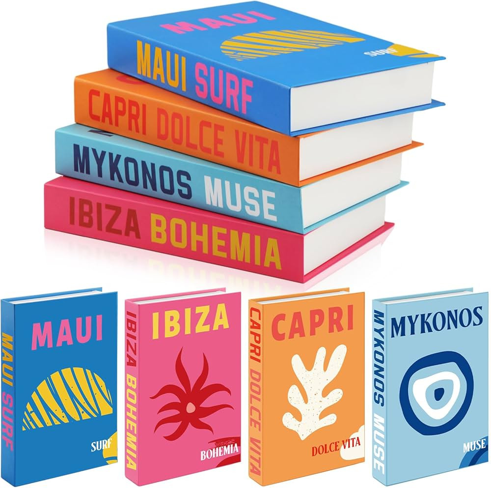 Preppy Room Decor Preppy Decorative Books Modern Fashion Coffee Table Book for Shelf Decor Contem... | Amazon (US)