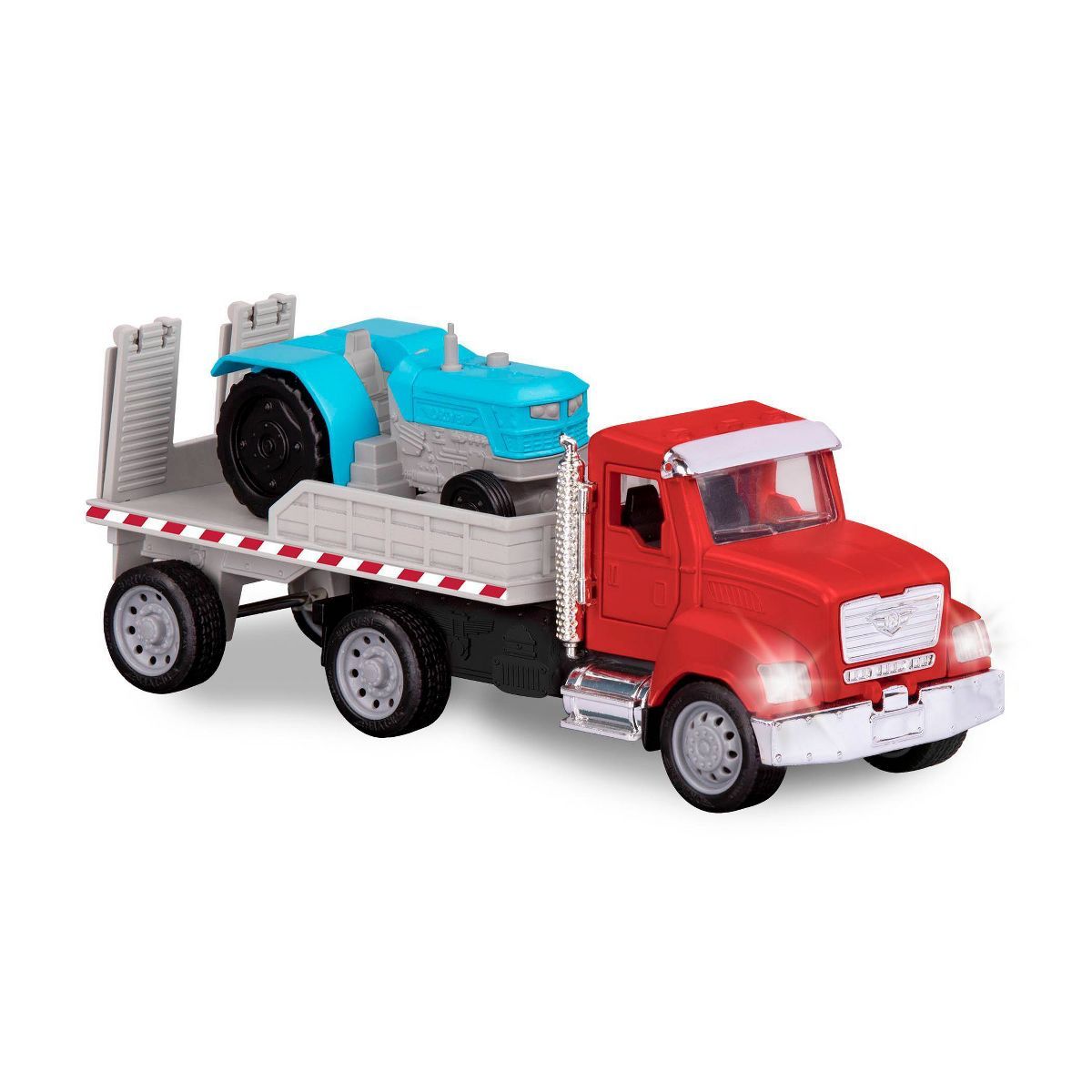 DRIVEN – Toy Flatbed Truck with Tractor – Micro Series | Target