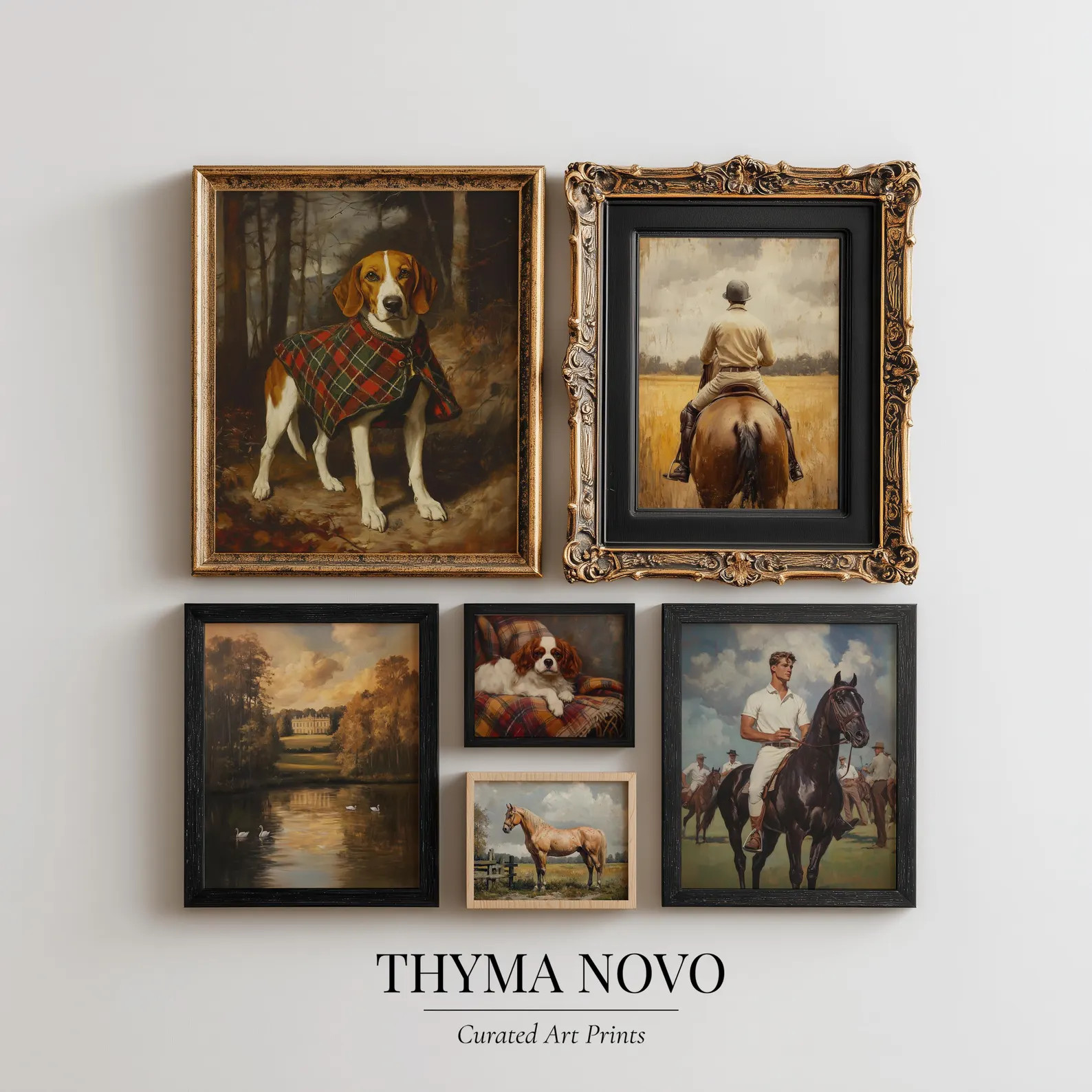 Equestrian Wall Art Set 10, Horse Wall Art Set, Hunting Prints, Vintage Polo Art, Ralph Lauren Ar... | Etsy (US)