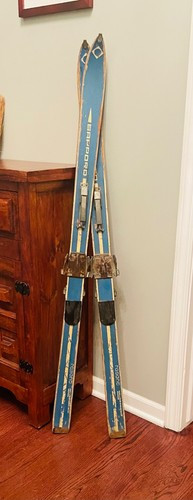 Vintage wooden skis with bindings. 51” length. Great for display!  | eBay | eBay US