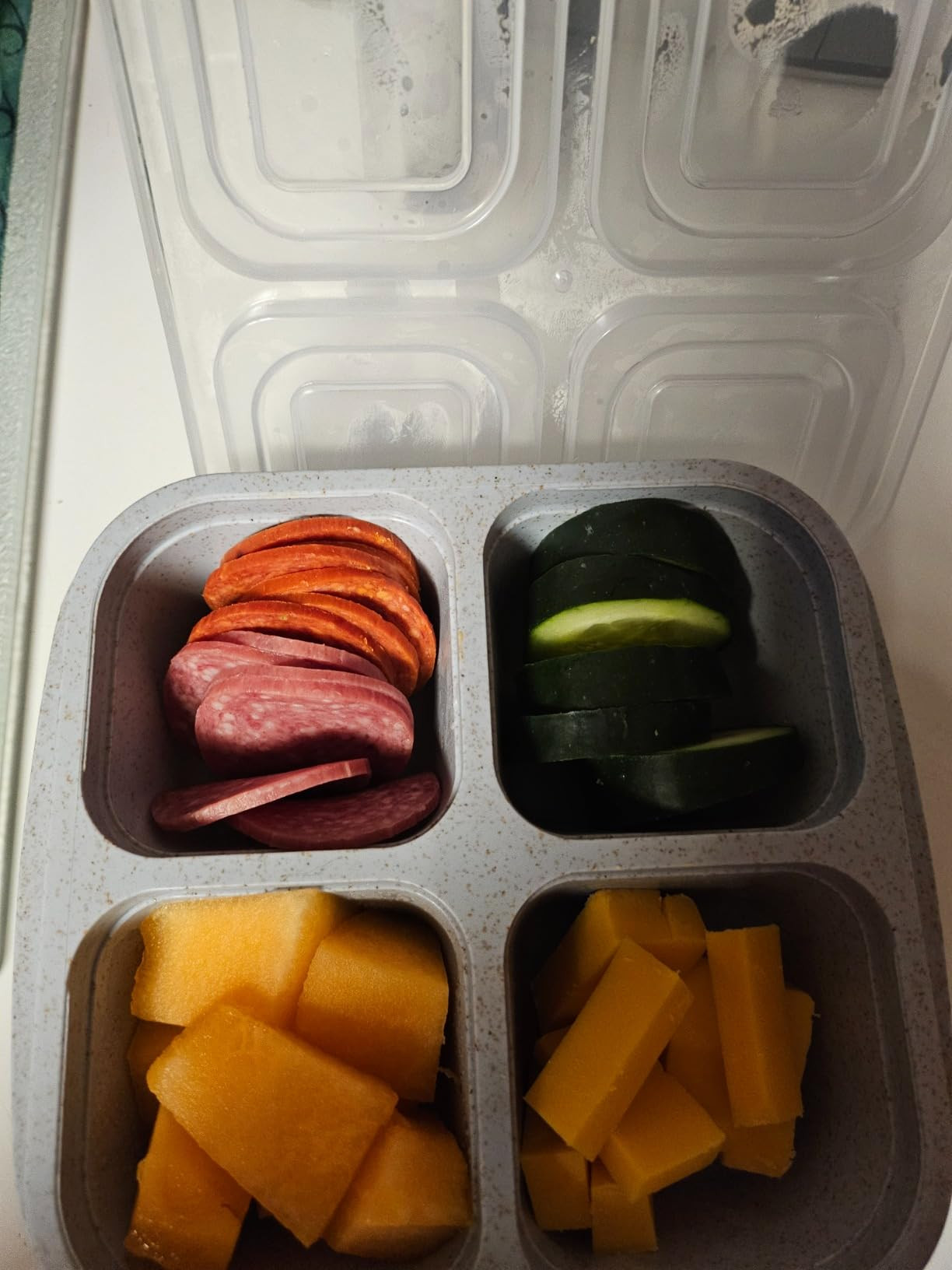 5 Pack Bento Lunch Box,4 Compartment Snack Containers,Divided Snack Box,Meal Prep Lunch Container... | Amazon (US)