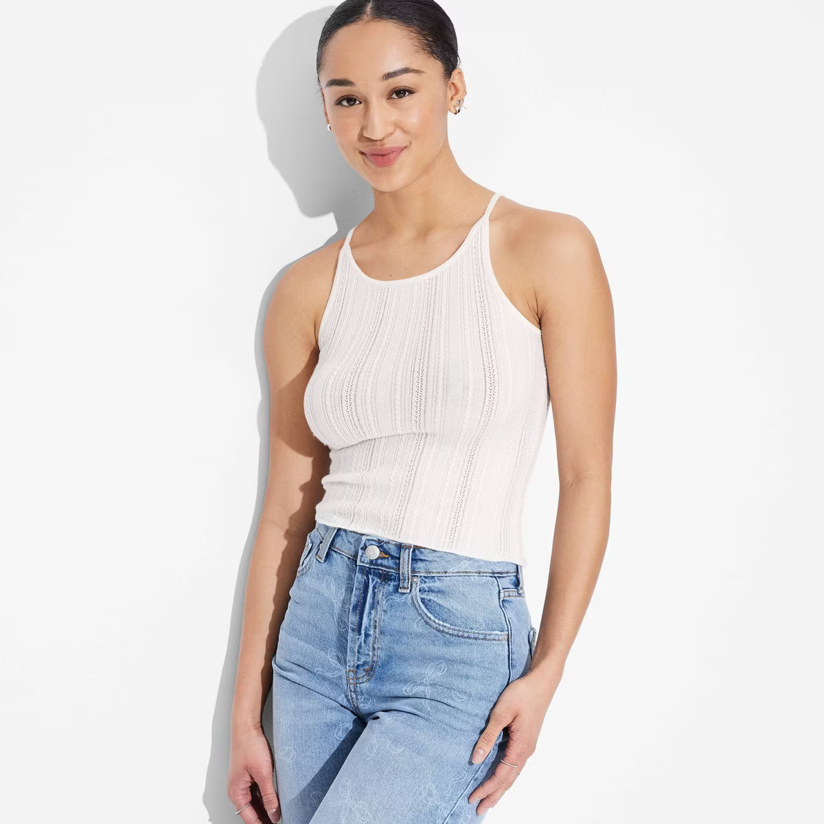 Women's High Neck Sweater Tank - Wild Fable™ | Target