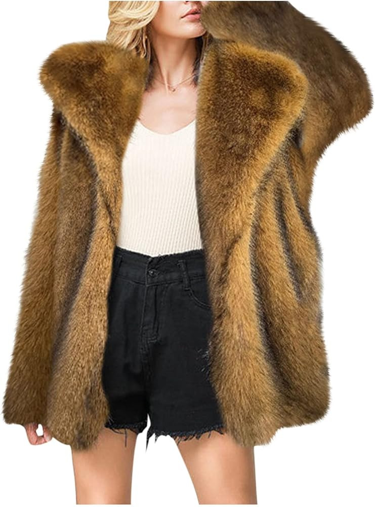 Women's Cardigans Sweater 2023 Color Cardigan Long Sleeve Lapel Open Front Sweaters Coat Cardigan... | Amazon (US)