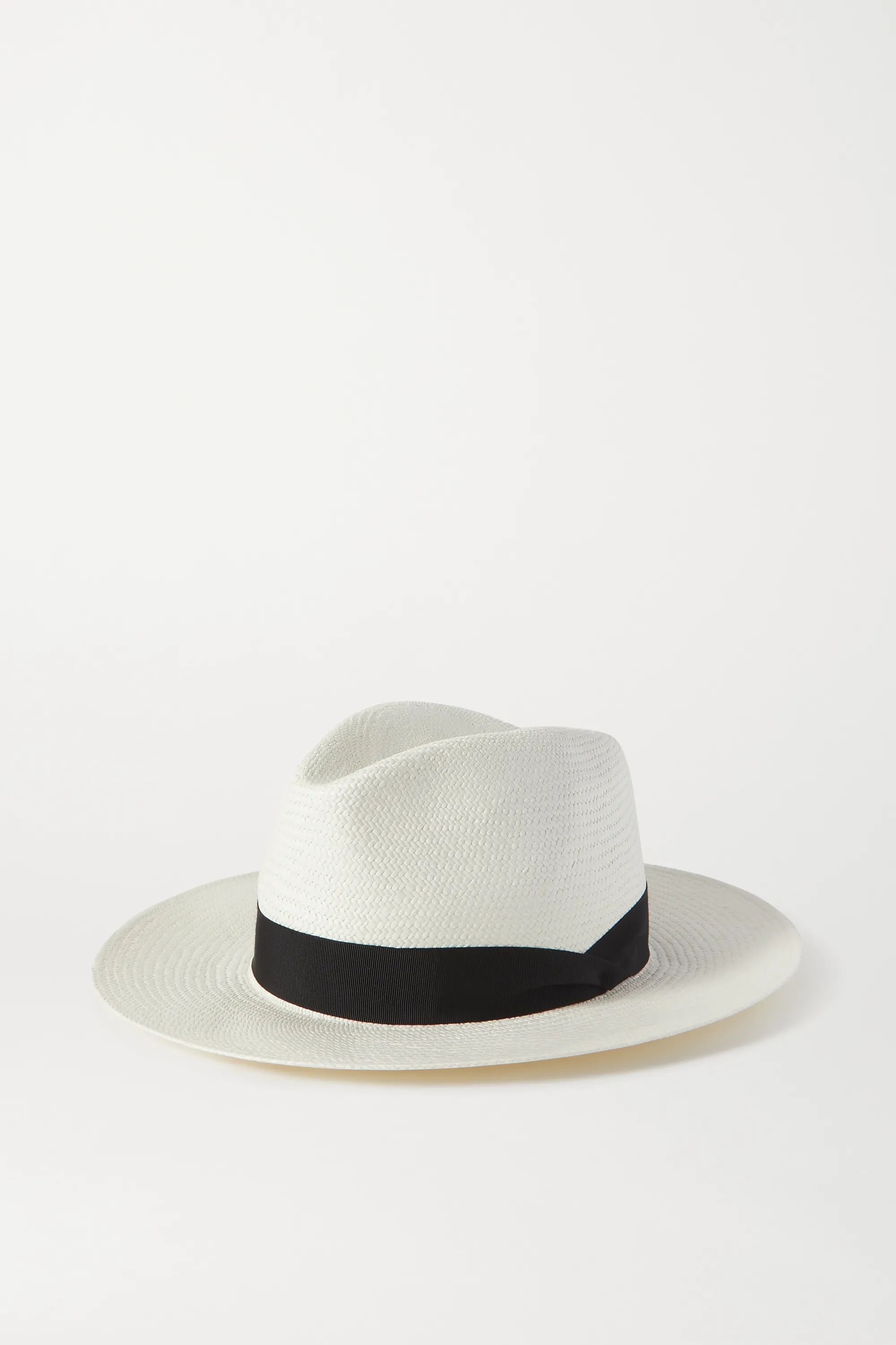 White Grosgrain-trimmed straw Panama hat | rag & bone | NET-A-PORTER | NET-A-PORTER (US)