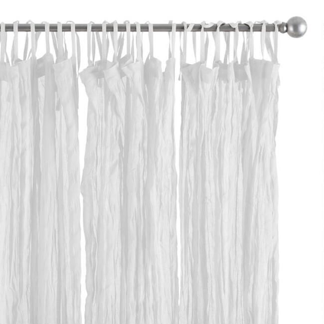 Cotton Crinkle Voile Curtains Set of 2 | World Market