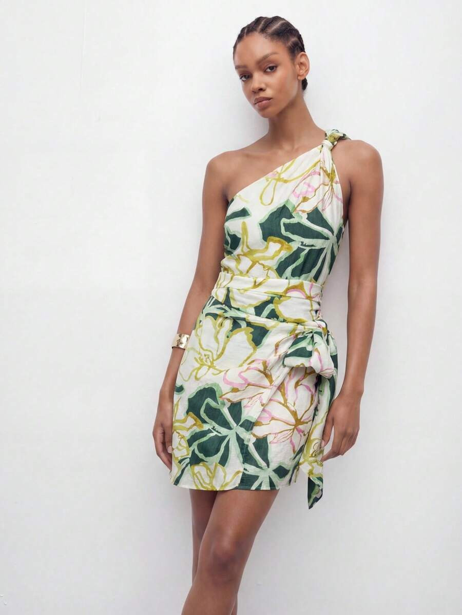 LocalMaija Women's Summer Holiday Floral Print Sleeveless Mini Dress,Going Out Outfits Summer Out... | SHEIN