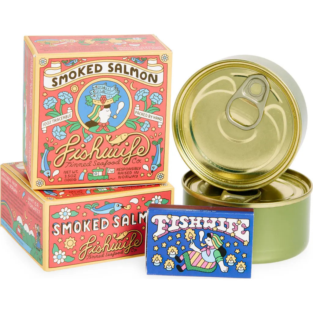 Fishwife Tinned Seafood Co. Smoked Atlantic Salmon in Multi at Nordstrom | Nordstrom