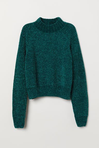 H & M - Rib-knit Sweater - Green | H&M (US + CA)