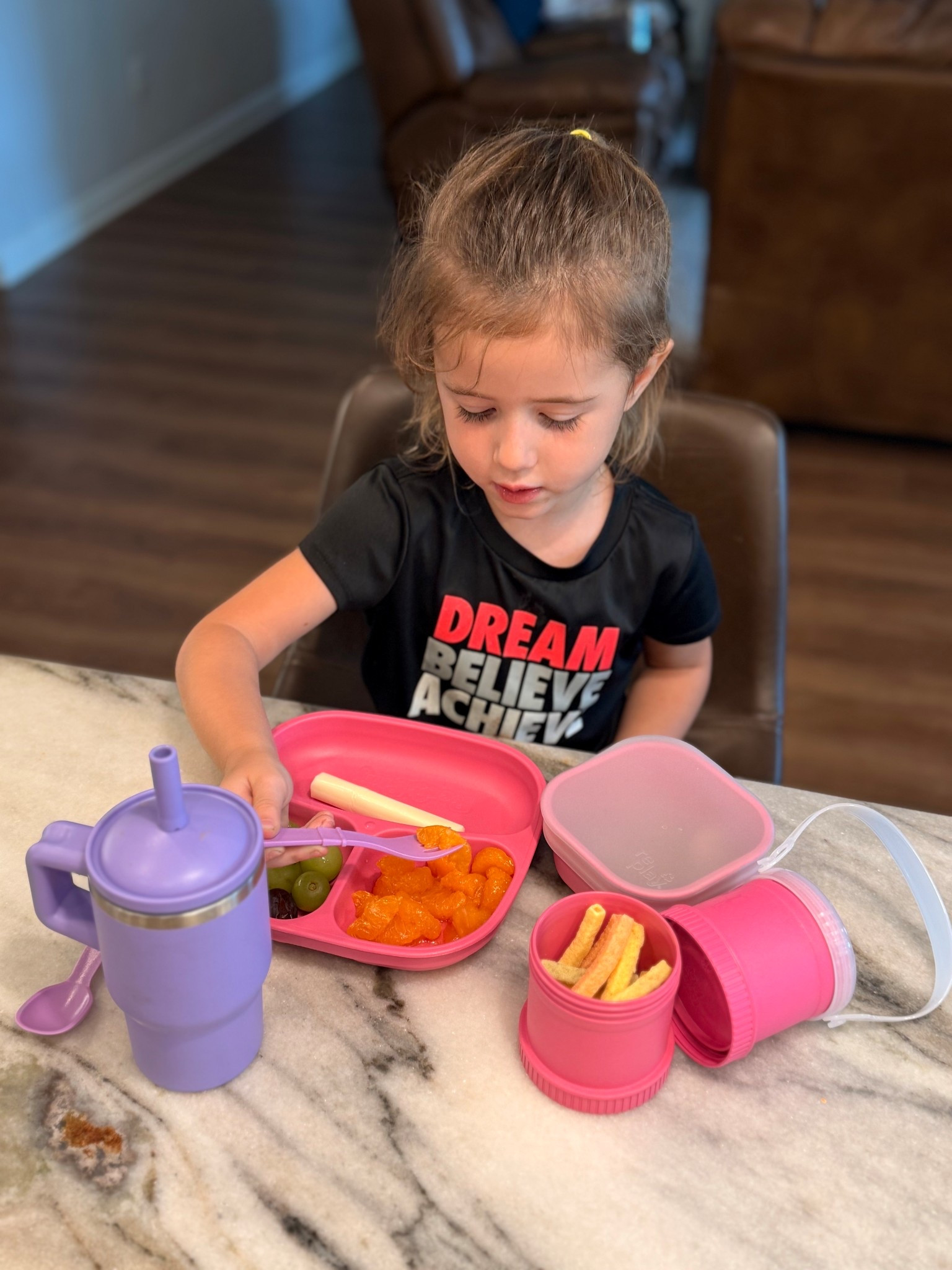 Sister is loving her pink and purple re-play snack items! The perfect snack or meal time helpers that are safe to use and dishwasher safe too! And this snack container is perfect for on the go snacks, you know she loves them! 

#LTKHome #LTKKids #LTKFamily