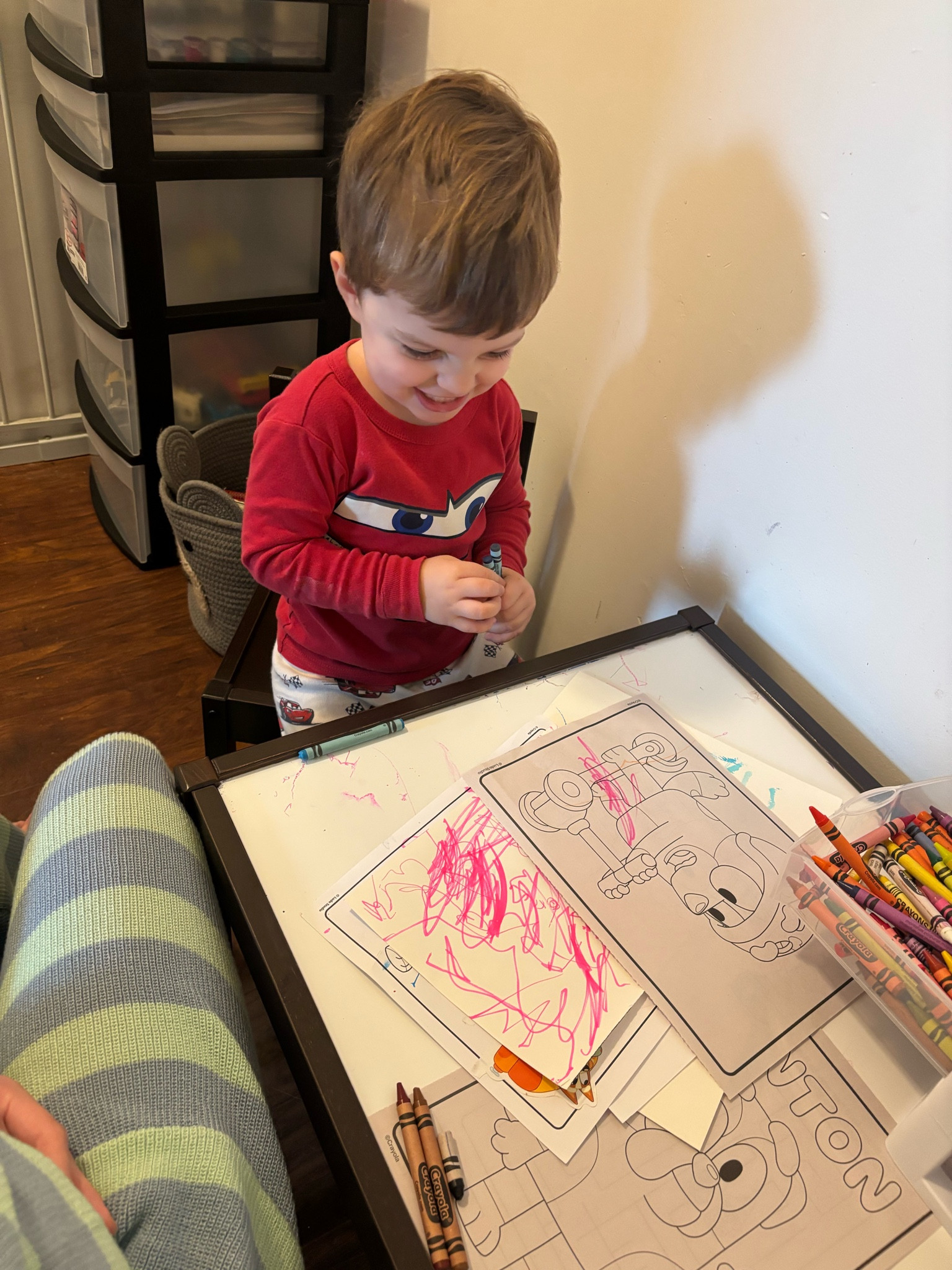 Kids craft/learning corner on a budget! Beau is our craft fiend and he is so so smart always wanting to learn so we started some basic “homeschool” material with him!

#LTKHome #LTKKids #LTKU