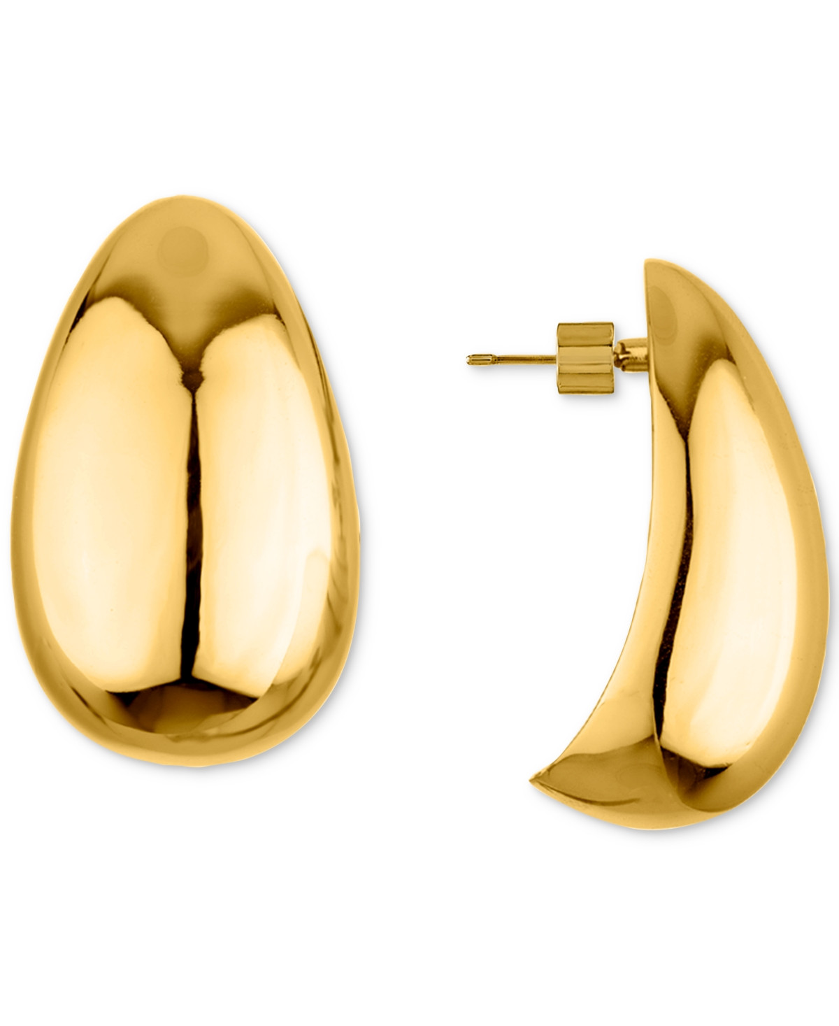 Oma The Label Abstract Tear-Shape Dome Drop Earrings - Gold Tone | Macy's