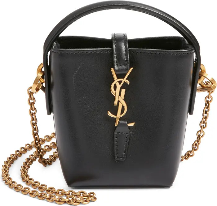 Mini Cassandre Leather Bucket Bag | Nordstrom