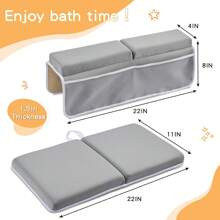 Bath Kneeler And Elbow Rest Pad Thick Quickly Dry Kneeling Pad And Elbow Support For Knee Arm Support Large Bathtub Kneeling Mat With Toy Organizer F | SHEIN