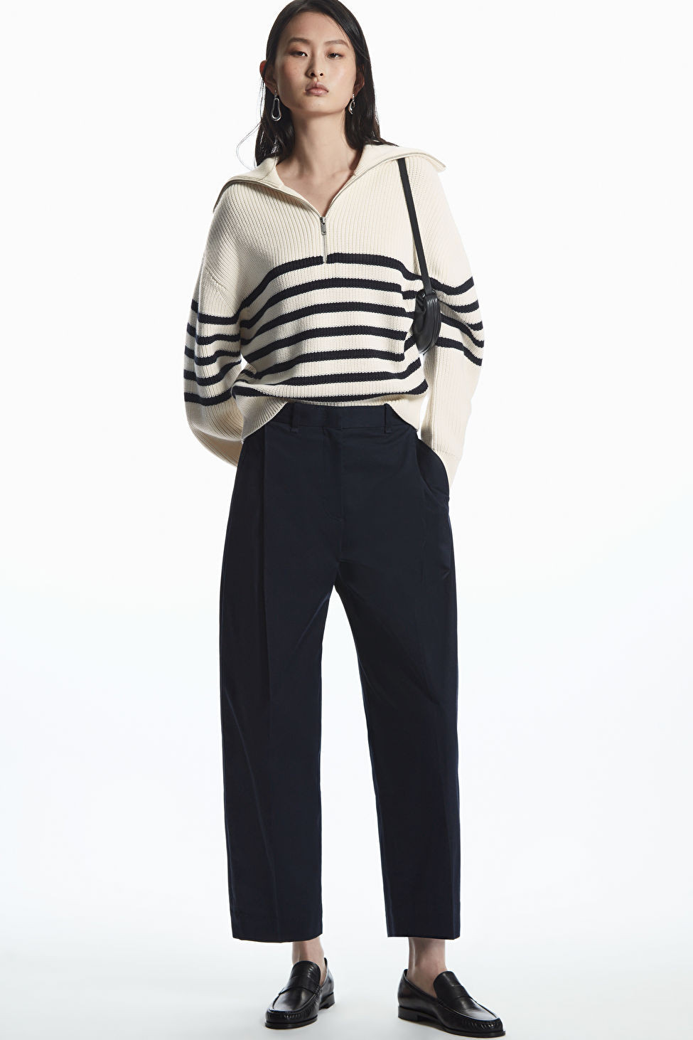 PLEATED BARREL-LEG CHINOS | COS (US)