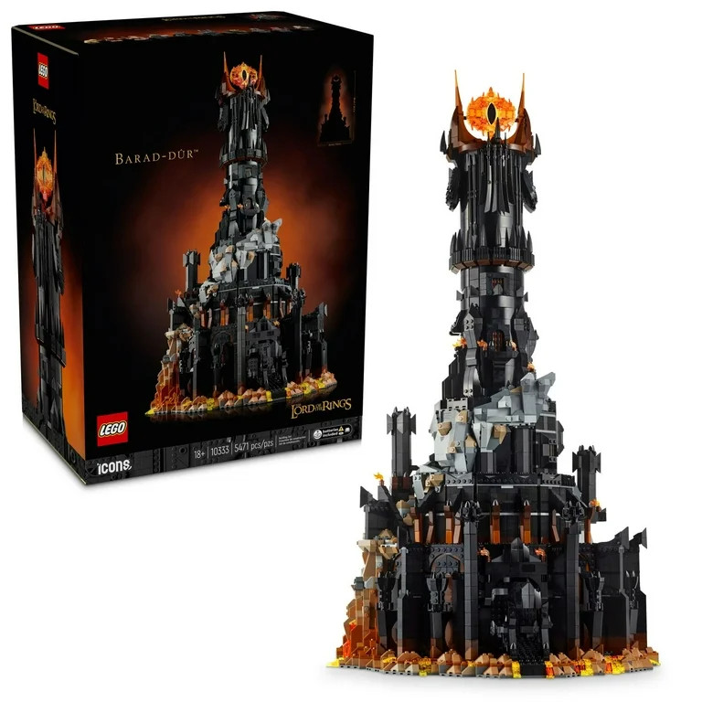 LEGO Icons Lord of the Rings Barad-dûr Building Set for Adults - Lord of the Rings Collectible f... | Walmart (US)