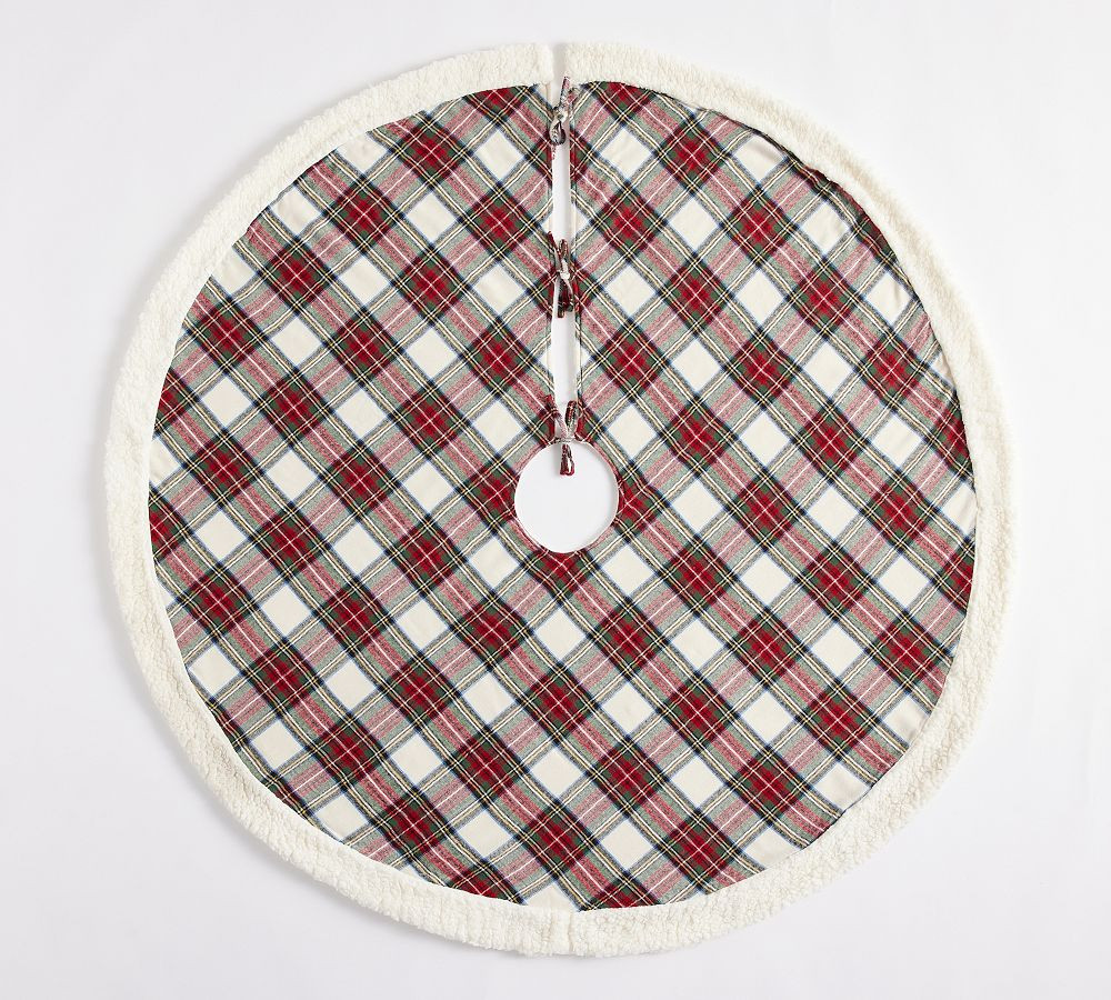 Stewart Plaid Tree Skirt | Pottery Barn (US)