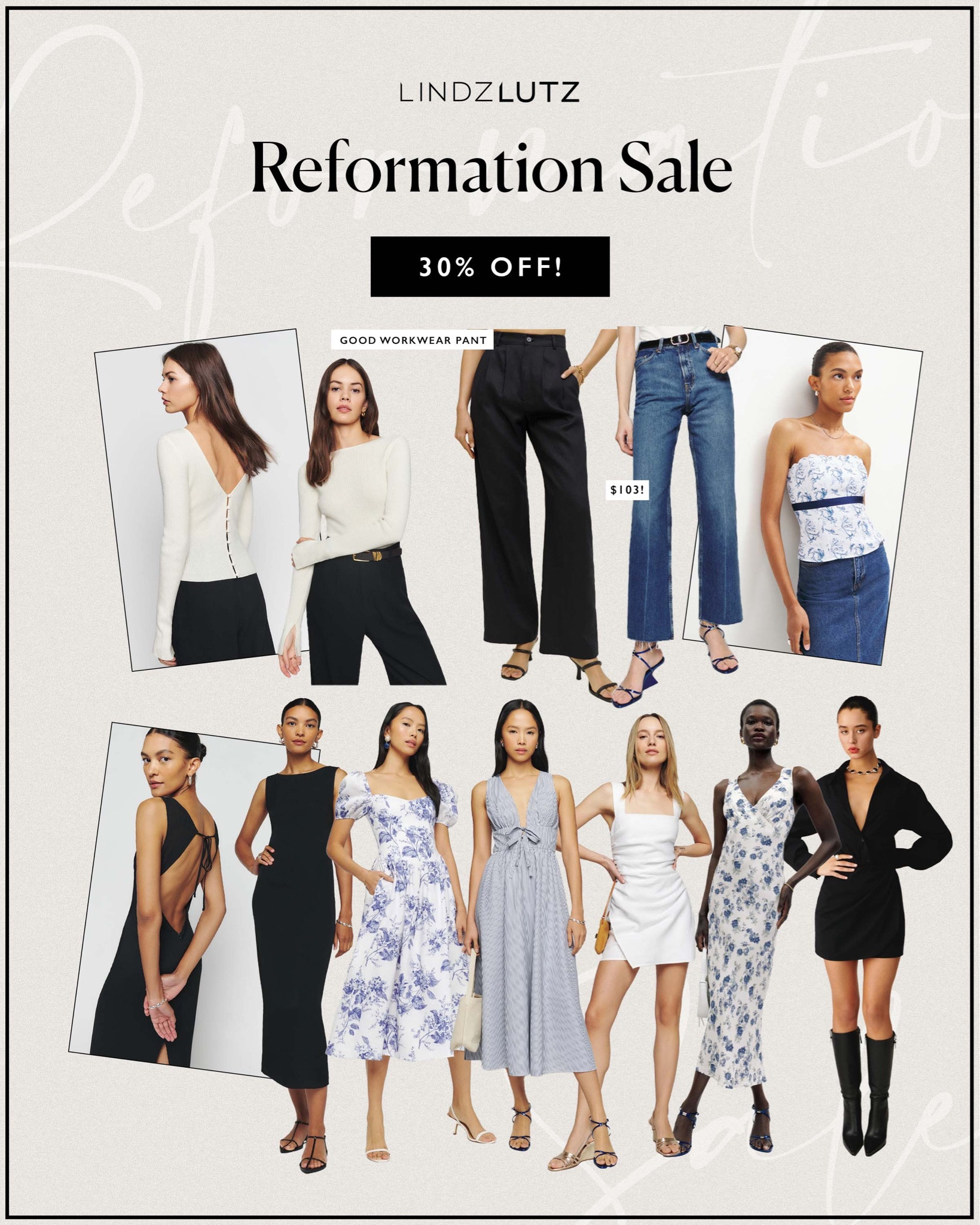 30% off Reformation! 

#LTKstyletip #LTKSale #LTKFind