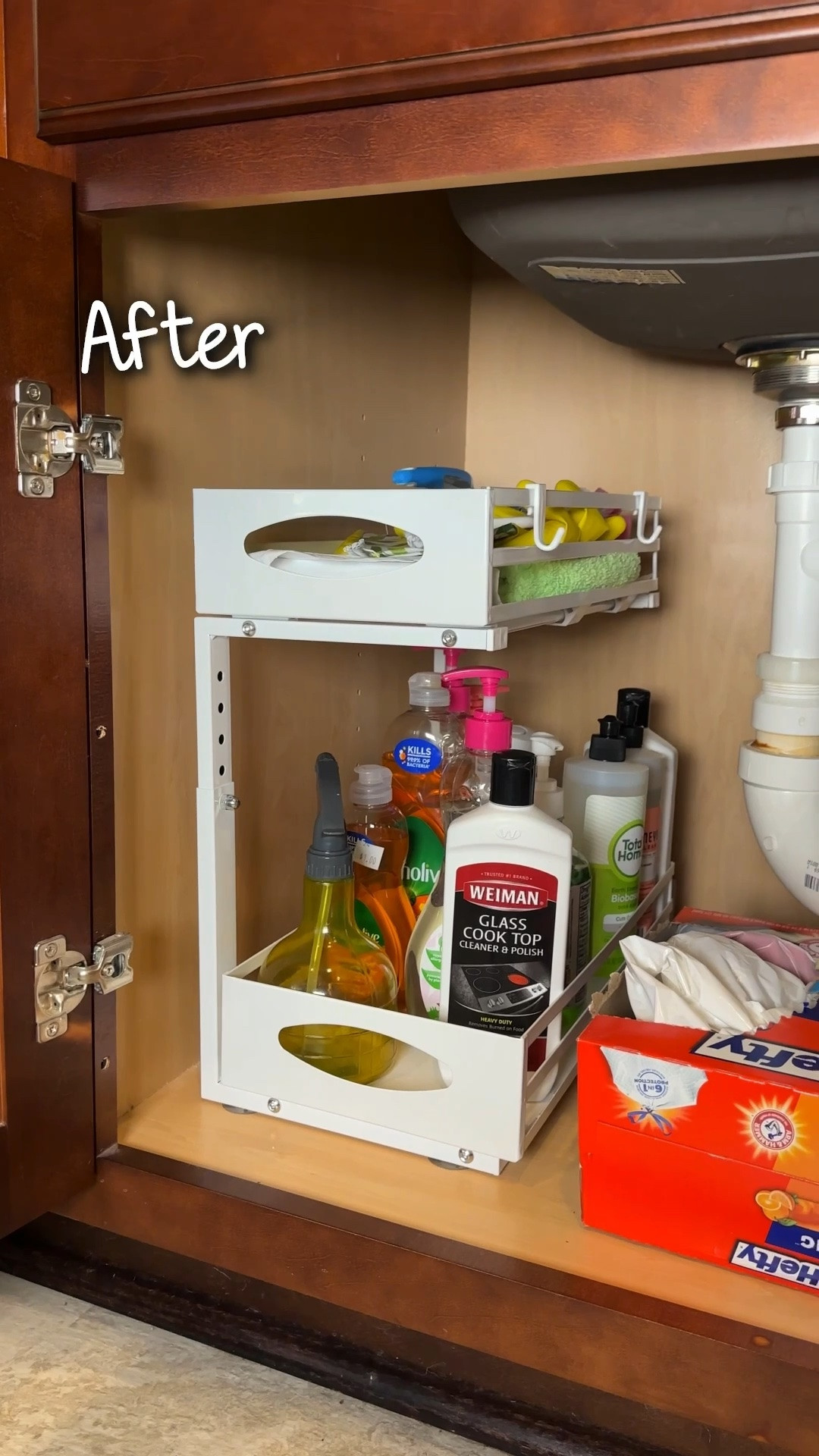 Today, I’ve been taking back the area under our kitchen sink!🚰

These organizers from Amazon were a great height and easy to build. Created so much cabinet space!

#LTKHome #LTKdayinmylife