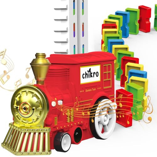 chikro Domino Train for Kids Toys Ages 5-7: Stem Montessori Toys for 3 Year Old Toys for Autistic Kids 3-5 Boys Toys Age 4-6 3 4 5 6 Year Old Boy Toys | Amazon (US)
