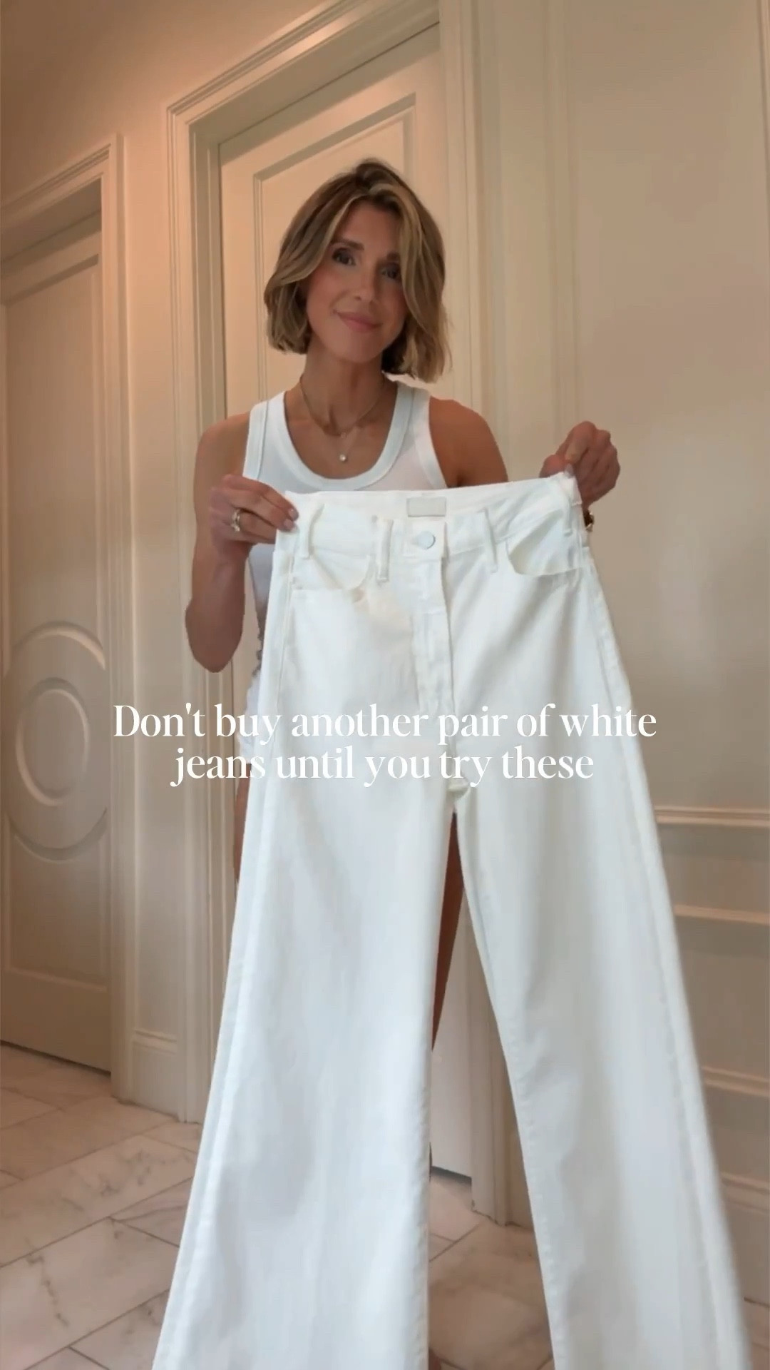 One of my favorite pairs of Mother jeans in a white wash for spring/summer. The fit is perfection. I'm 5'7 and wearing my true size 25 these fit tts.

#LTKgrwm #LTKootd