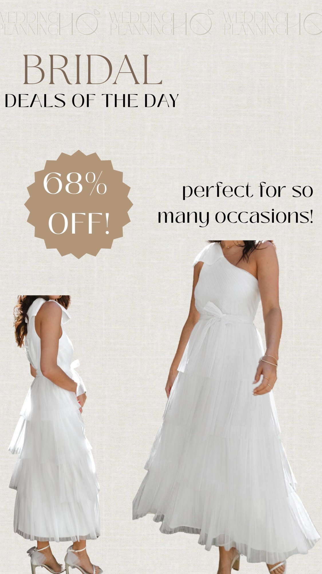 Such a versatile bridal dress! Great for many occasions.

#LTKWedding #LTKFindsUnder100