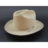 Vintage Stetson Open Road Cowboy Hat in Silver Belly Gray Felt, Size Small 6 7/8 With Box, 1950S Sty | Etsy (US)