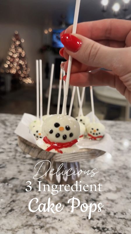 Delicious Snowman Cake Pops! ⛄️ Linked my Amazon dishes with tea light candles to keep chocolate warm. Also linked other festive dishes, and my outfit from post! 

#LTKHoliday #LTKhome #LTKVideo