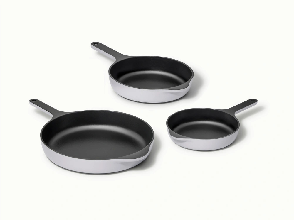 Enameled Cast Iron Skillet Trio | Caraway | Caraway
