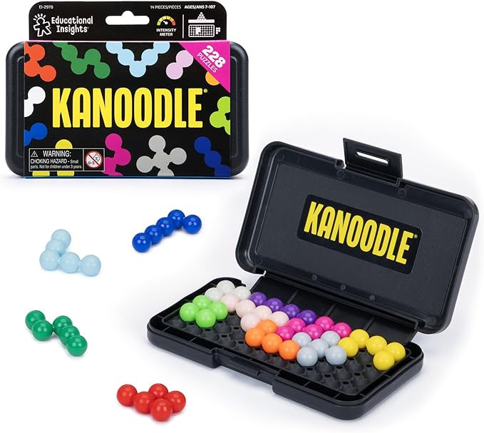 Educational Insights Kanoodle - Original 3D Brain Teaser Puzzle, Single Player Mind Challenge Toy... | Amazon (US)