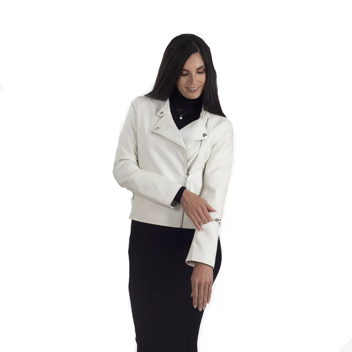 Women's Nine West Faux Leather Moto Jacket | Kohl's