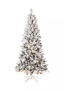 7.5' Pre Lit Flocked Christmas Tree | Belk