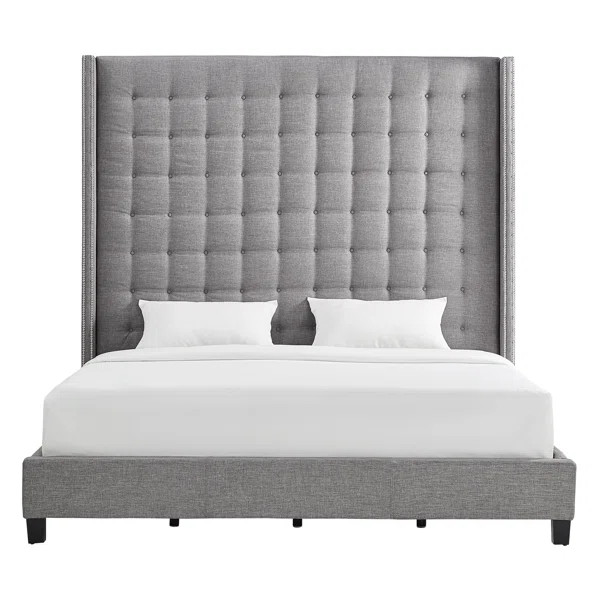 Akul Tufted Upholstered Low Profile Platform Bed | Wayfair North America