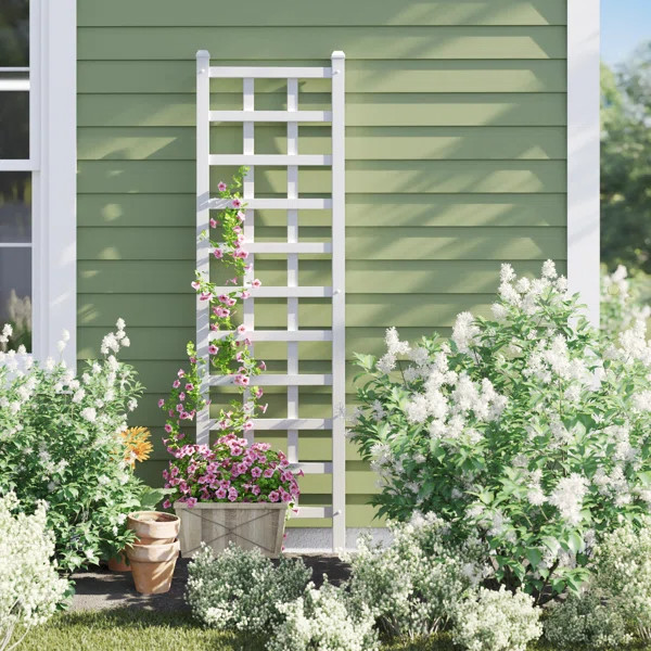 Reinhart 75" H x 22" W Vinyl Lattice Panel Trellis | Wayfair Professional