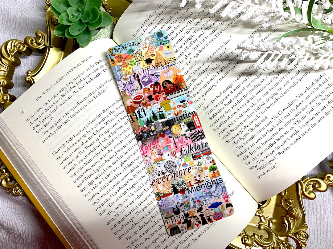 Tay's Eras Inspired Bookmark Handmade Bookmarks Laminated Gift for Book Lovers, Pop Culture Merch... | Etsy (US)