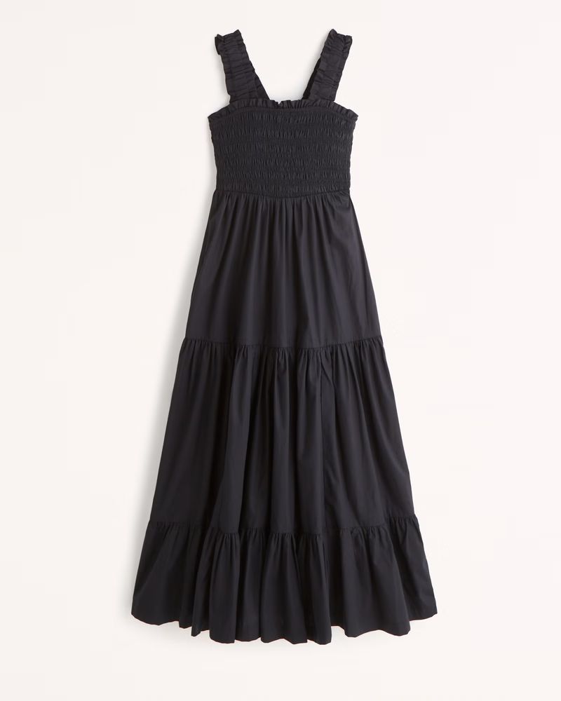 Women's Smocked Bodice Easy Maxi Dress | Women's Dresses & Jumpsuits | Abercrombie.com | Abercrombie & Fitch (US)