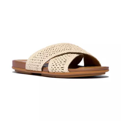 FitFlop Women's Gracie Woven Cross Slide Sandals, 10M | Belk