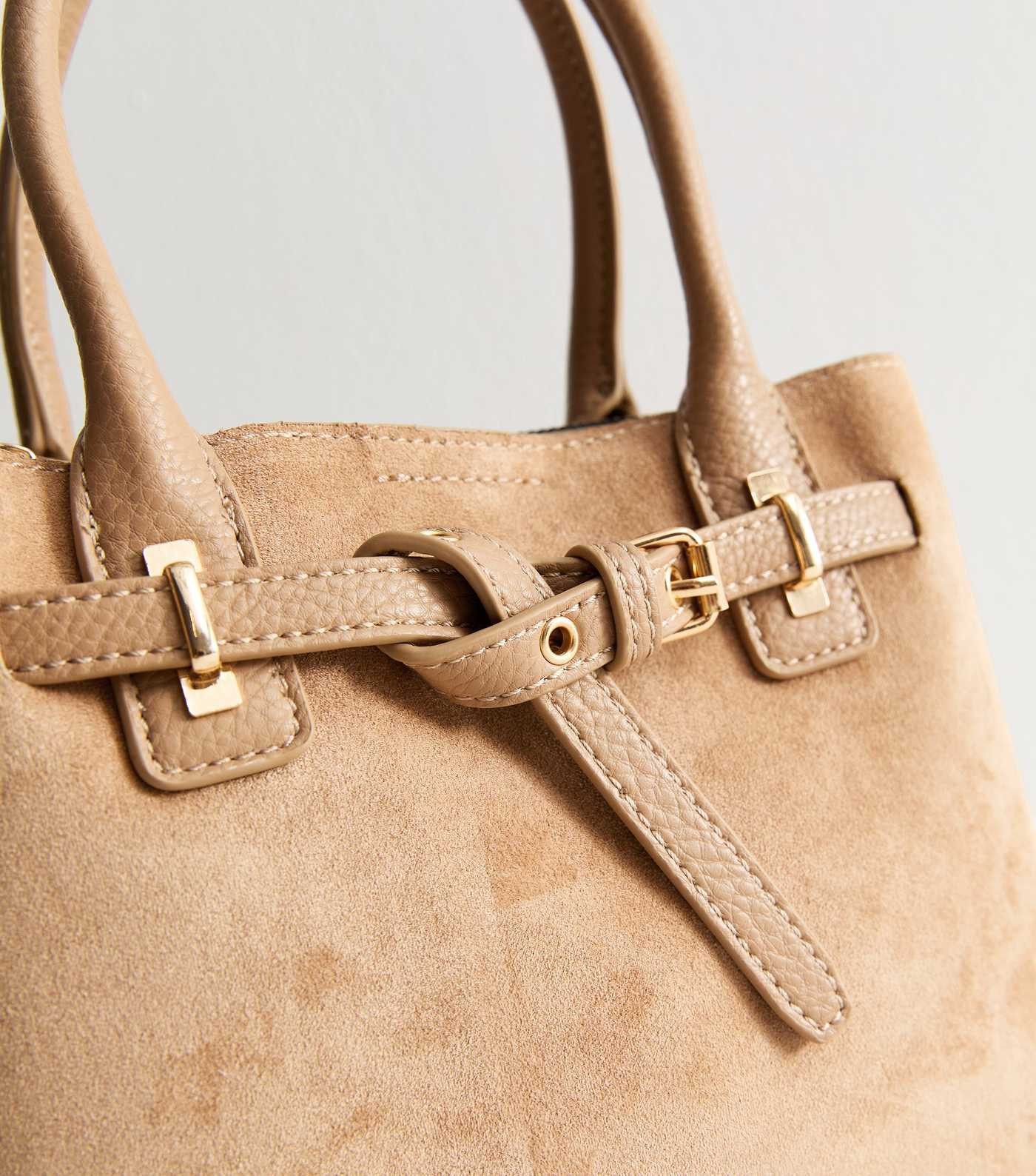 Camel Faux Suede Crossbody Bag | New Look | New Look (UK)