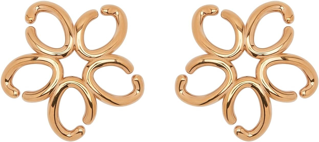 Amazon.com: Oscar de la Renta, Small O Flower Earrings, Gold : Luxury Stores | Amazon (US)