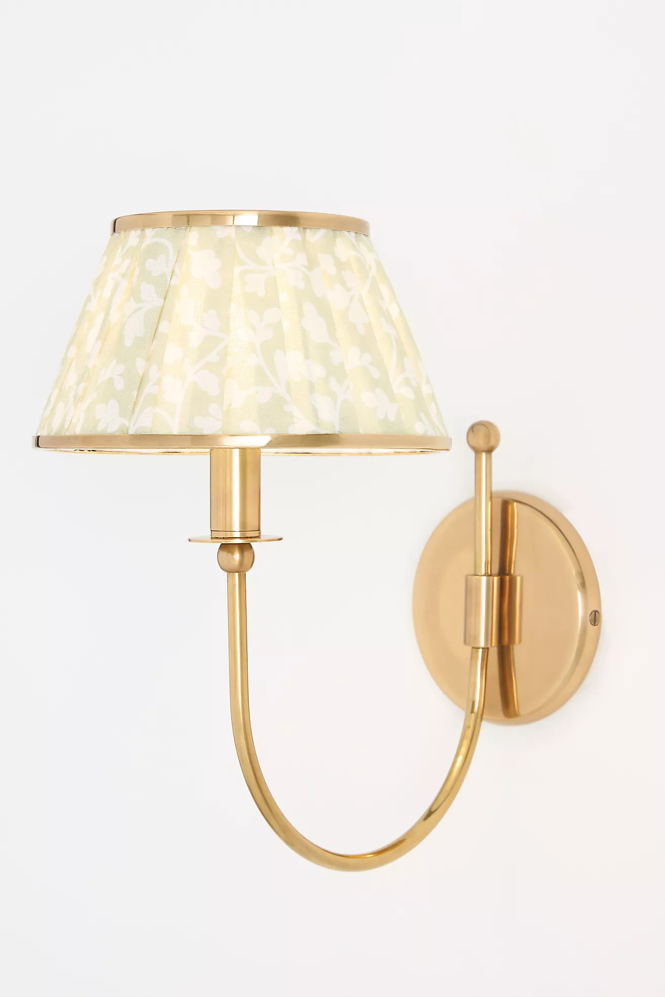 Lee Brass Fabric Shade Sconce Wall Light | Anthropologie (US)