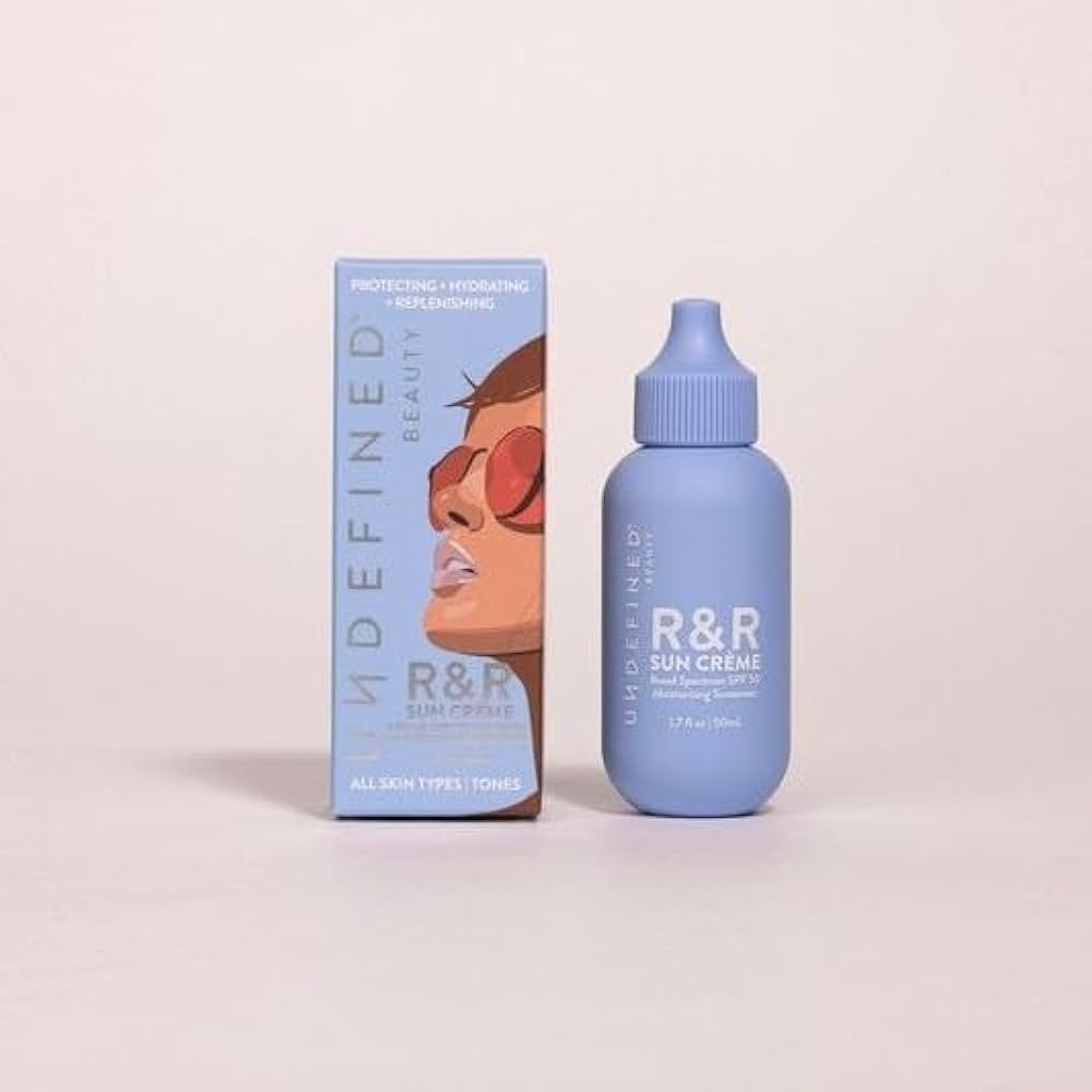 Undefined Beauty R&R Sun Crème SPF 50 – Untinted 3-in-1 Moisturizing Sunscreen with Ceramides,... | Amazon (US)