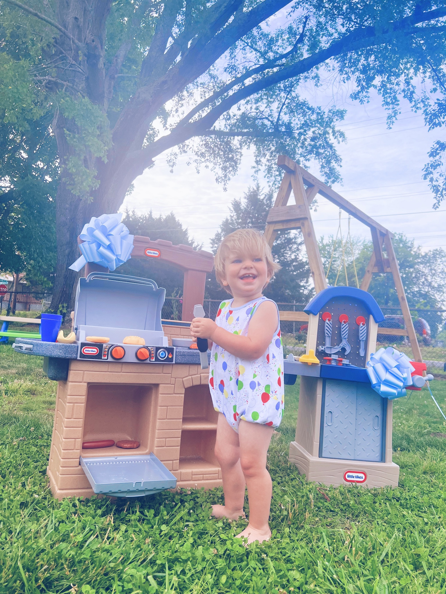 Since we are currently headed out of town 🚙 to the beach 🏝️ to spend his actual birthday 🎂 - we gave Judson his birthday gifts 🎁 a tad early - and the pure JOY on his face was precious!! (Swipe on over to see the most precious video)!! 🥰 #birthdayjoy #birthdayfun #birthdaypresents 

There is nothing more fun than celebrating our cutie pie birthday baby boy!! 🥳 He was one happy happy happy boy - getting to have his very own grill & tool chest 🍔🛠️🌭 - and be just like “Dada”!!!! 🎶 Queue “Watching You” by @rodneyatkins 🎶!! 🥹🥰🤍 #birthdayboy #justlikedada #birthdayweekend #lifelately 

…

#emilysayswes #judsoncarpentermabry #twentythreemonthsold #twentythreemonthold #twentythreemontholdbaby #twentythreemontholdbabyboy #judsonmonthbymonth #sweetjudson #oneyearoldbabyboy #gratefulmotherhood #motherhoodblogger #mommyblogger #maymemories #thesearethedays #oursweetbabyboy #happybaby #maybaby #birthdaybaby #liketkit #LTKbaby #LTKSeasonal #LTKfamily @shop.ltk 