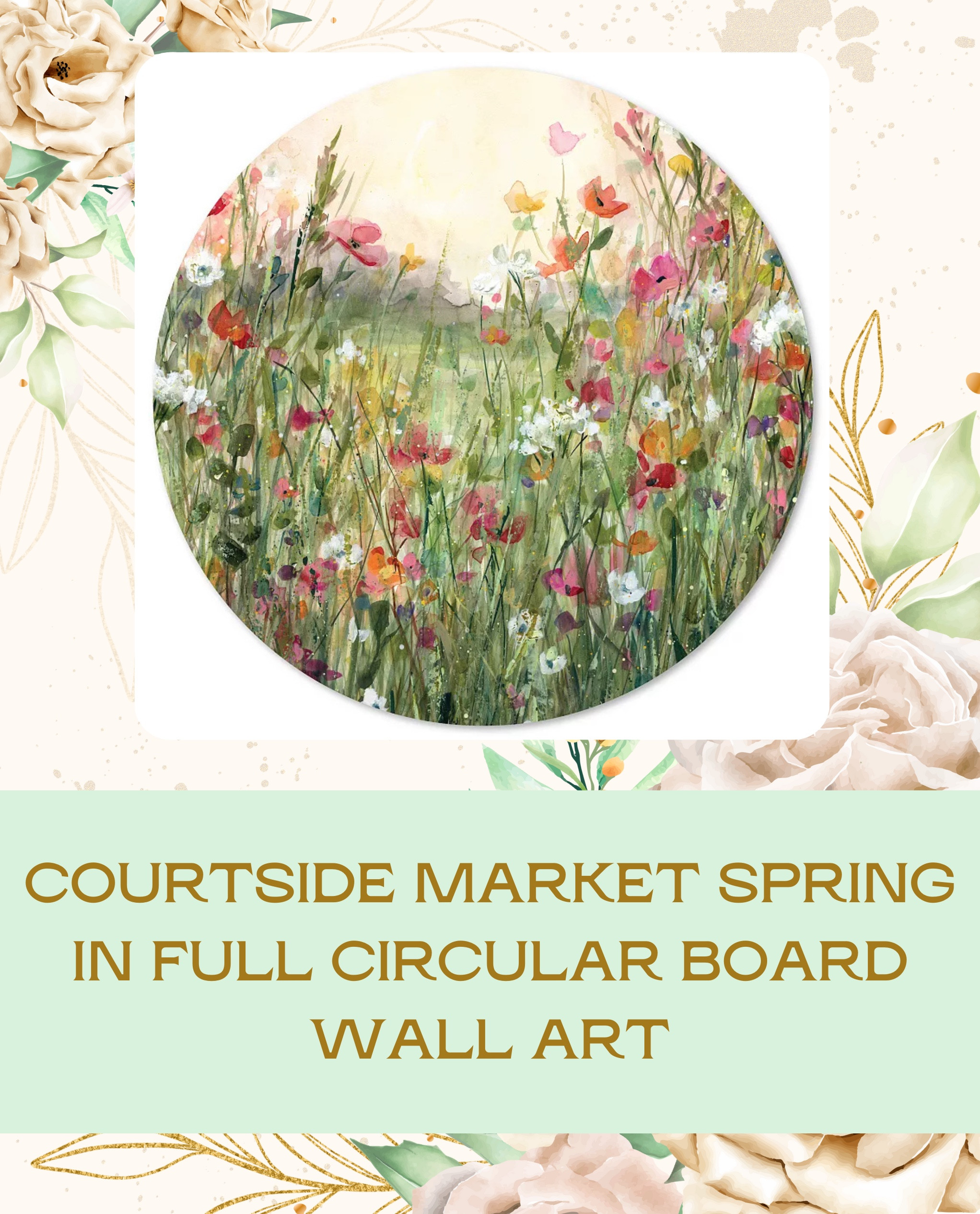 This Courtside Market Spring In Full Circular Board Wall Art brings vibrant, seasonal charm to any room! 🌷🎨 Its fresh design is perfect for welcoming spring into your home.

#LTKFindsUnder50 #LTKSeasonal #LTKHome