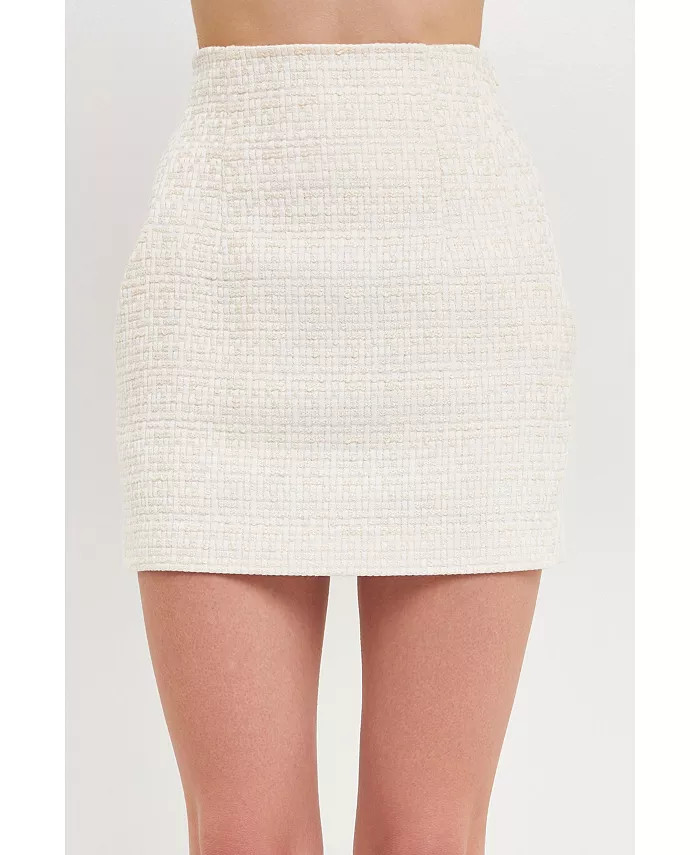 Women's High-waisted Tweed Skirt | Macys (US)