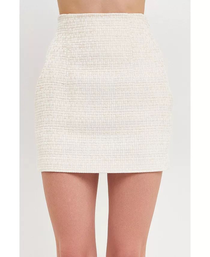 Women's High-waisted Tweed Skirt | Macys (US)