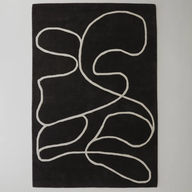 Jason Wu Meander Black Rug | Wayfair North America