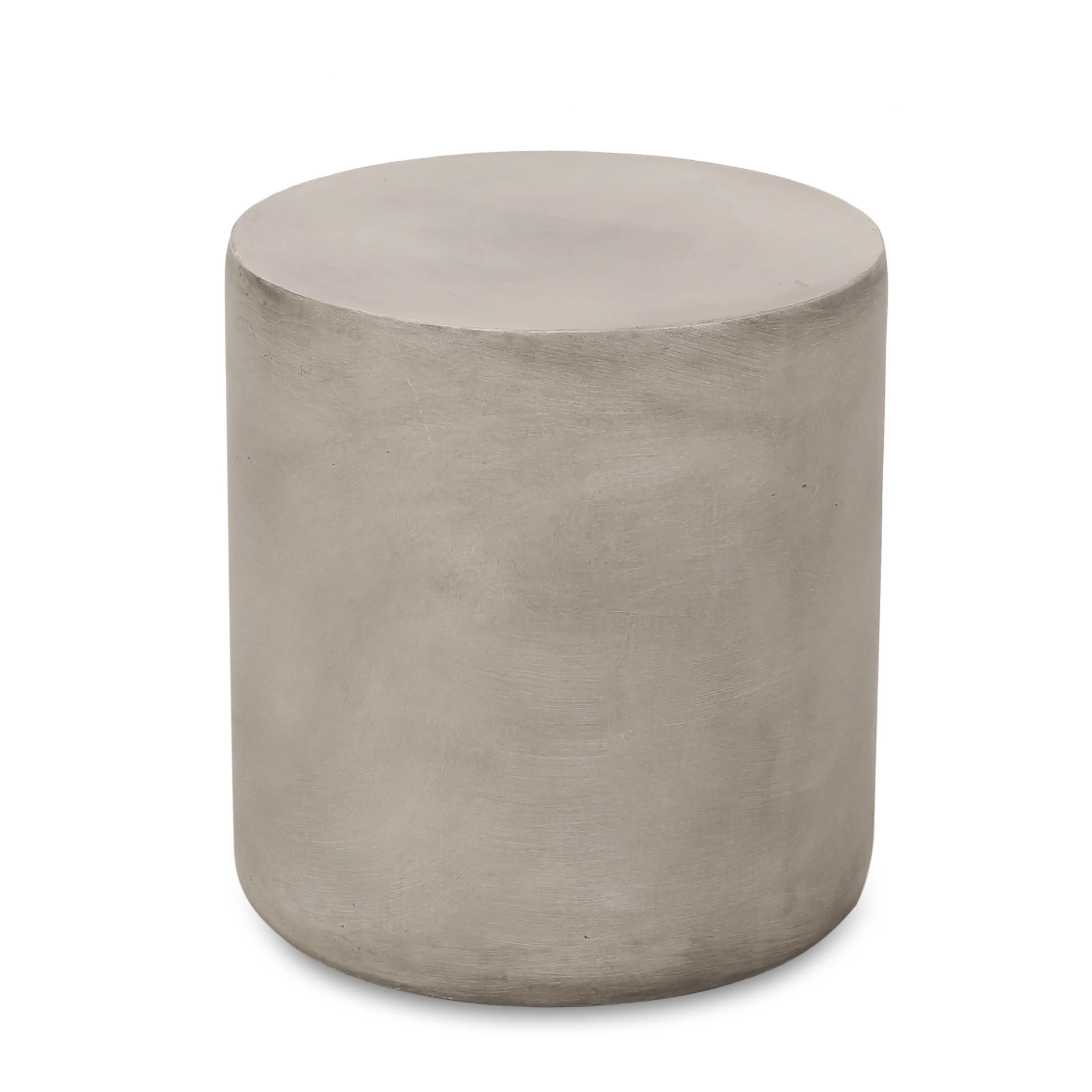 Noble House Aldy Outdoor Lightweight Concrete Side Table, Light Gray - Walmart.com | Walmart (US)