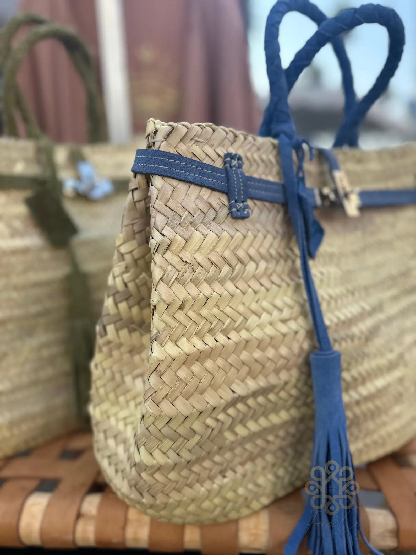 Top Handle Bag With Pompom: Woven Palm Leaf Trendy & Eco-friendly Shopping - Etsy | Etsy (US)